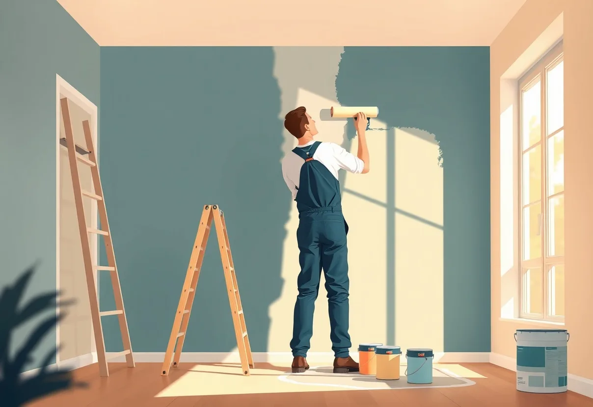 Peintre Lognes 77185 en intervention sur un chantier